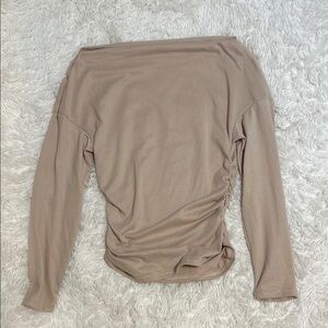 Off shoulder long sleeve top